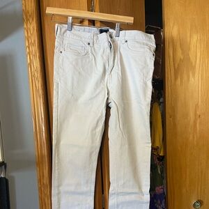 H&M skinny fit men’s creme jeans